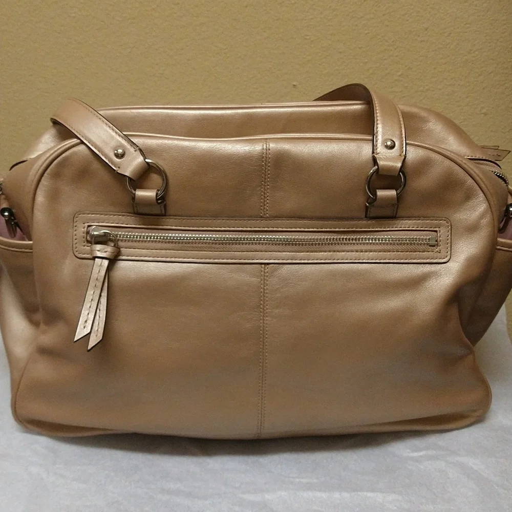 Coach Addison Leather Diaper/Baby Bag